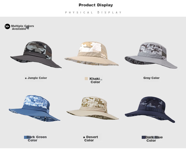 Kenmont Kids Spring Summer Sun Protection Wide Brim Bucket Hat UV Protection Camouflage Boys Hat KM-4885 11