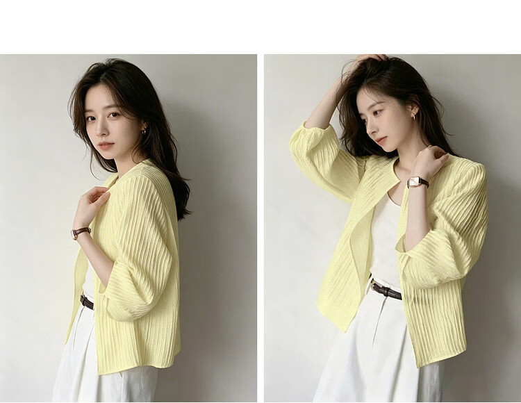 Demana Smooth Tencel Summer Minimalist Plus Size Nine-Sleeve Slimming Loose Shirt Women Premium 17