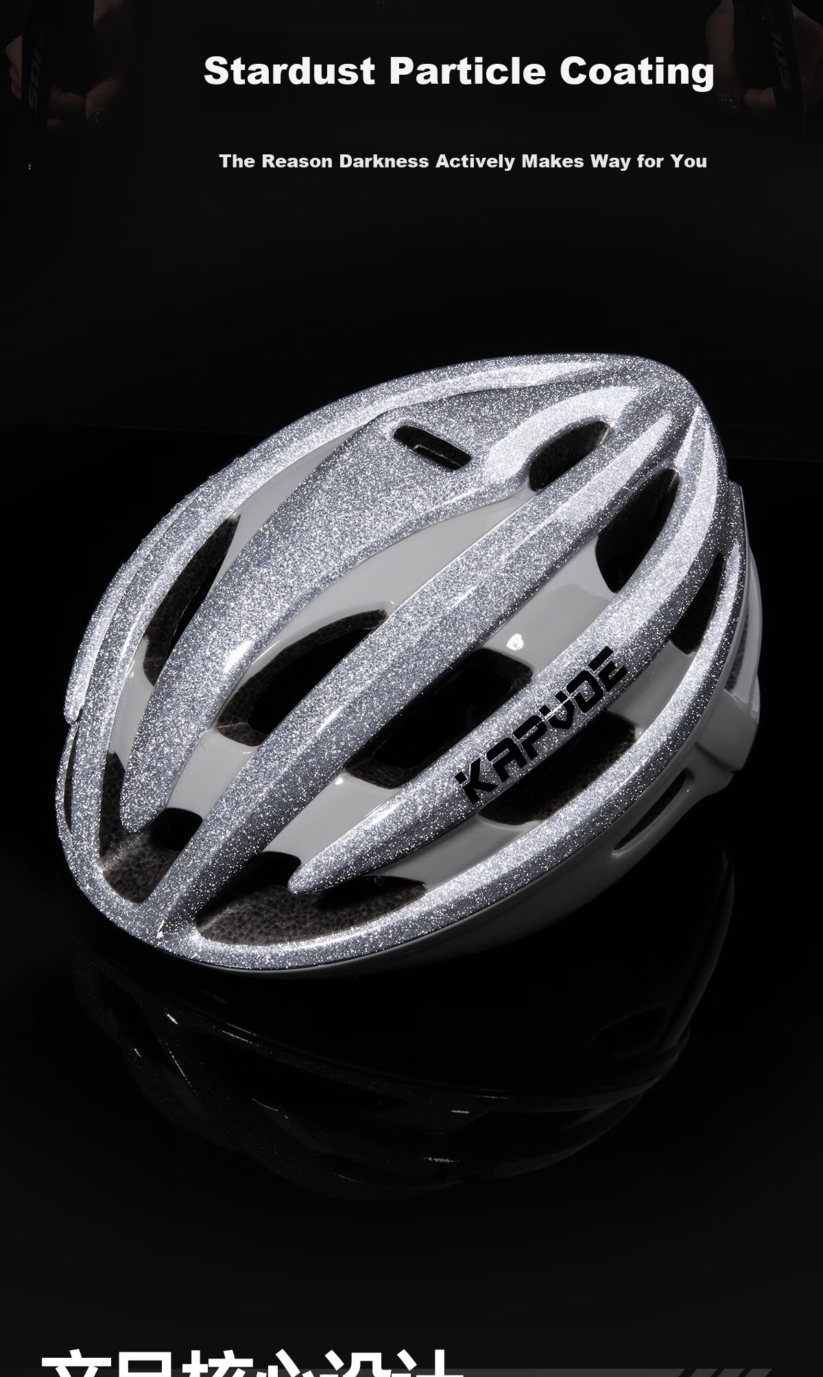 KAPVOE Star Flash Cycling Helmet Summer Mountain Road Bike Ultra-Light Unisex Safety Gear 2
