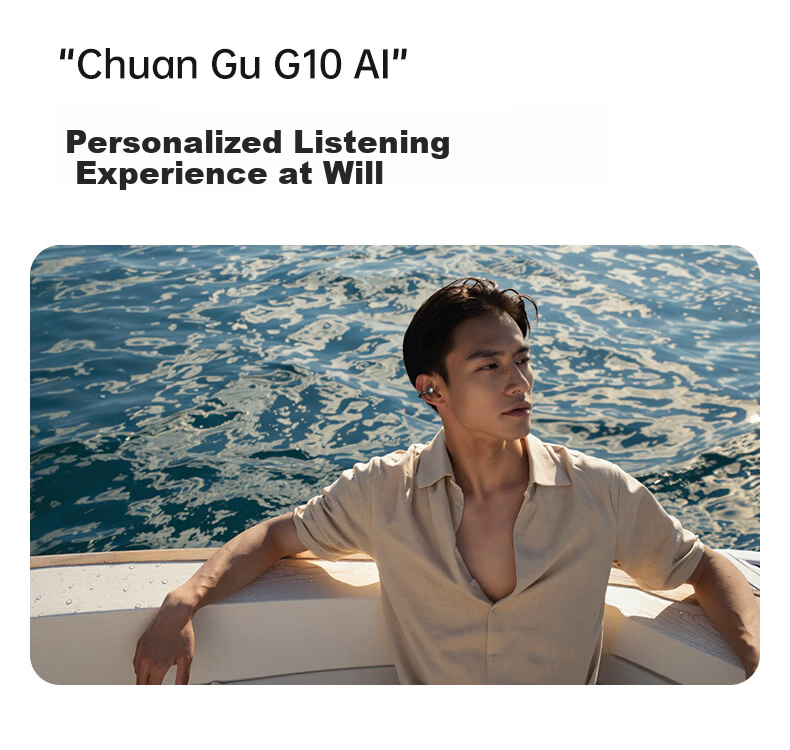 Chuangu 2026 New Berlin Sound Effect TOP1 Bluetooth Bone Conduction Clip-On True Wireless In-Ear AI Translator Open Sports Cycling Long Battery Life Earphones 8