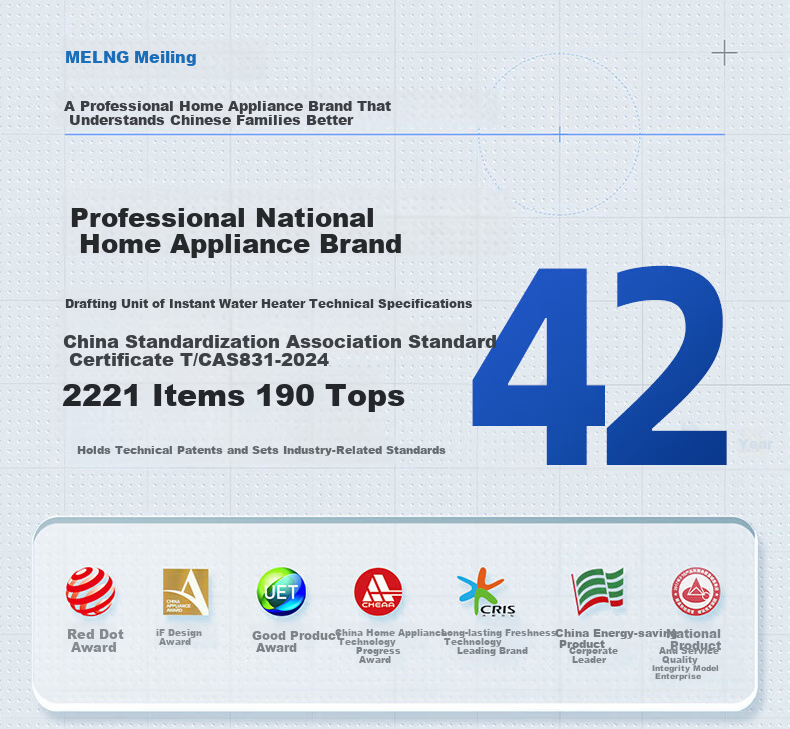 Meiling Rapid Heating Tea Bar Machine Home High-End Water Dispenser 3-Second Quick Heat Bottom-Loading Living Room Office Kettle Integrated MY-AJ15 Smart Elegant Swan White 1