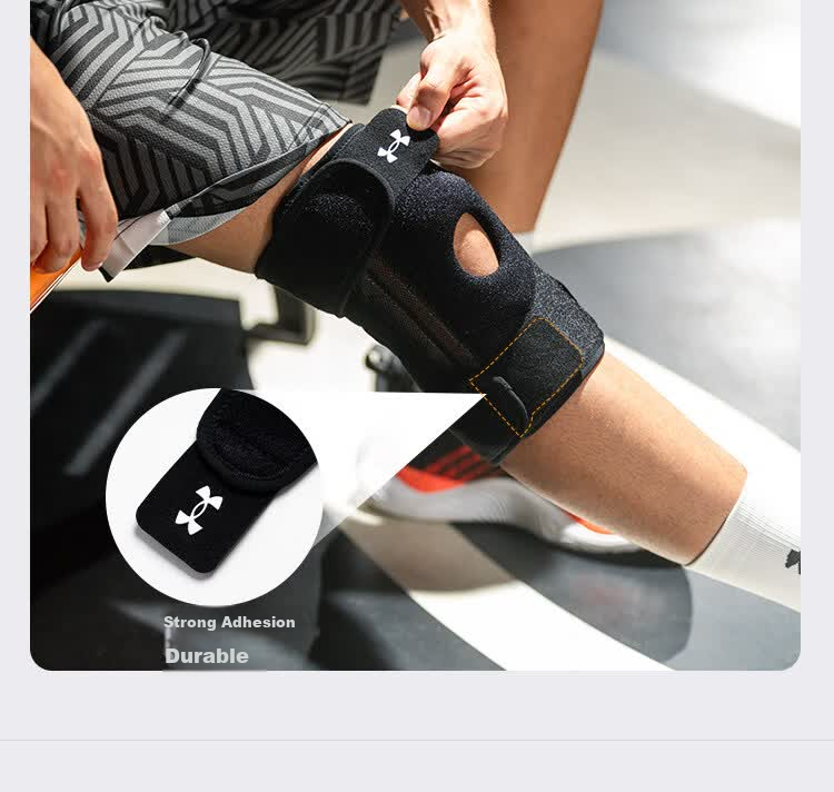 Under Armour Knee Brace for Sports Meniscus Injury, Synovitis, Patellar Strap, Autumn Warmth, Unisex Running Knee Support 4