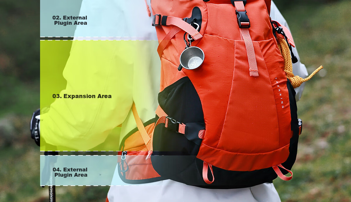 CAMEL Outdoor King Kaijia 26L Large Capacity Hiking Backpack 575B741057A 20