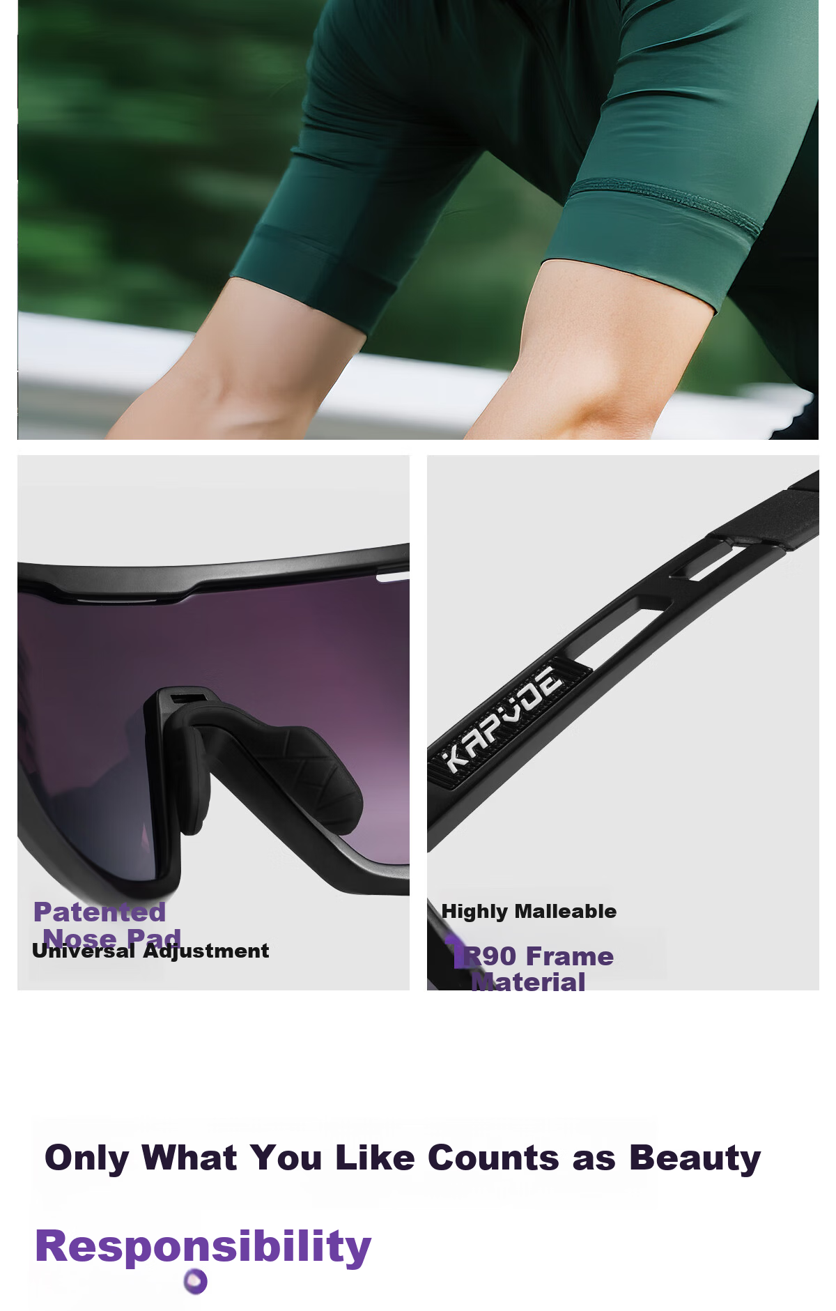 KAPVOE Zhumu Photochromic Cycling Glasses Outdoor Sports Bicycle Protective Day and Night Goggles 21