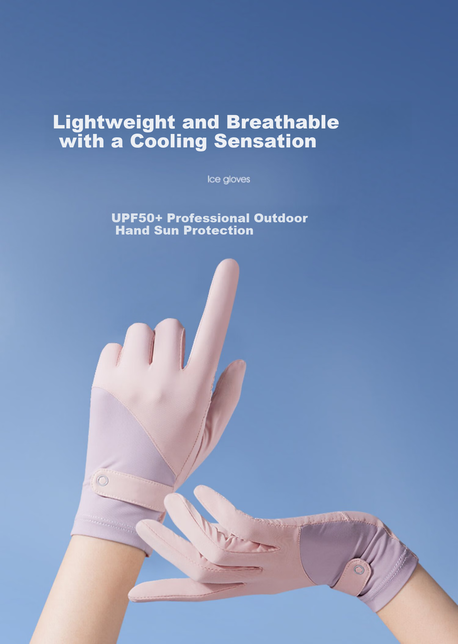 RED DRAGONFLY Women's Summer Thin Sunscreen Gloves Fingerless Touchscreen Ice Silk Anti-UV Non-Slip Driving Cycling Gloves 1