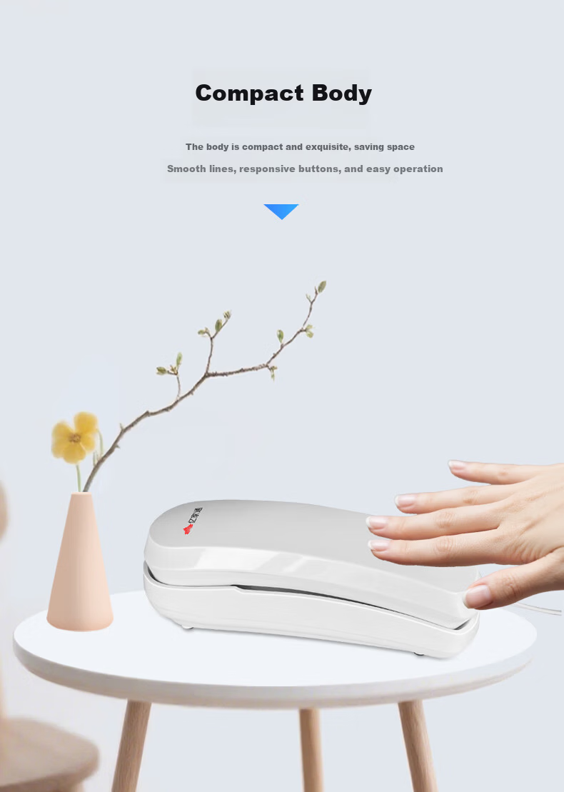 Yijiantong T9 Corded Phone Landline Wall-Mountable Caller ID Desk Phone for Elevator Bathroom Kitchen Hotel Home Use 4