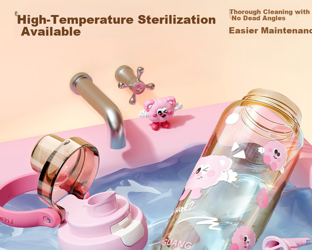 Fuguang Children's Student Plastic Water Bottle PPSU Portable Summer Sports Large Capacity Cup for Pregnant Women and Infants 24