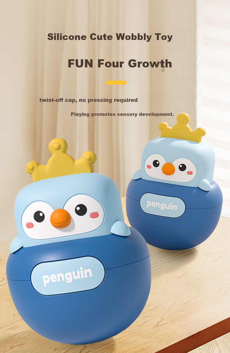 Wild Knight Roly-Poly Toy 2-in-1 Head Lifting Training Soothing Toy for Babies 3-12 Months 1