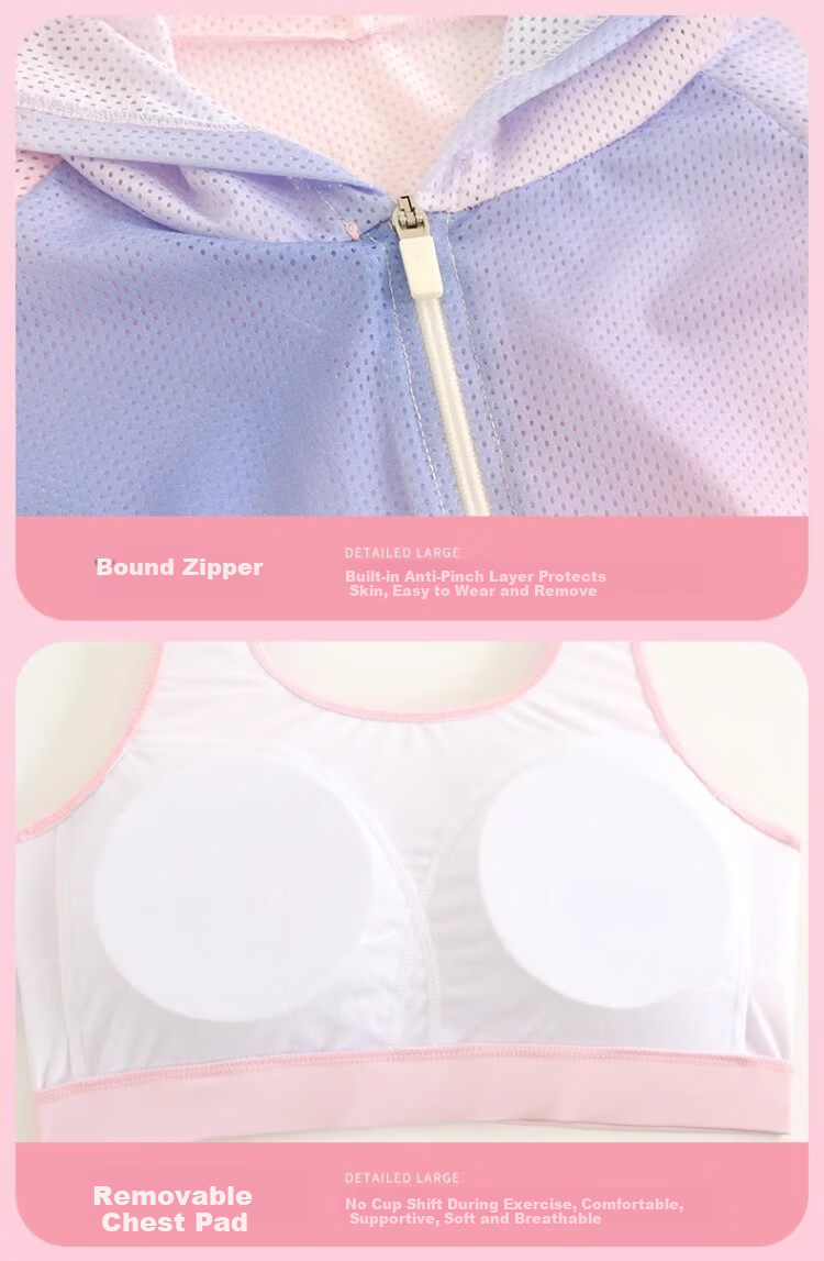 Xtep Women's Swimsuit High-End Comfortable Tummy Control Slimming Two-Piece Conservative Fashion Hooded Vacation Beach Three-Piece Set 19