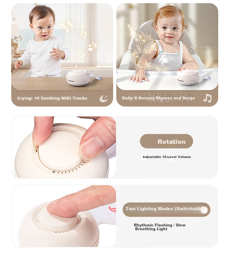 HuiLe Toys Newborn Gift Panda Plush Baby Comfort Blanket Teething Soothing Toy 10