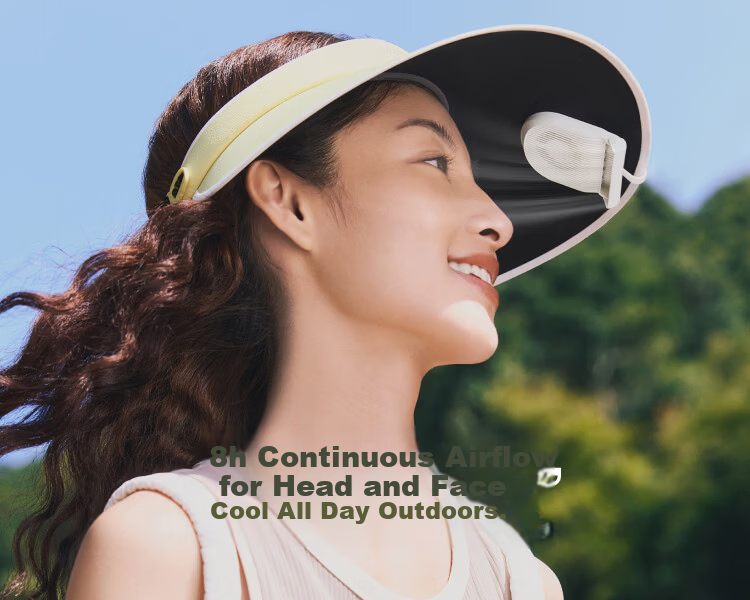 Beneunder Mini Clip-on Brim Fan Outdoor Ultra-light Cooling Summer Portable Rechargeable Small Fan EE007 2