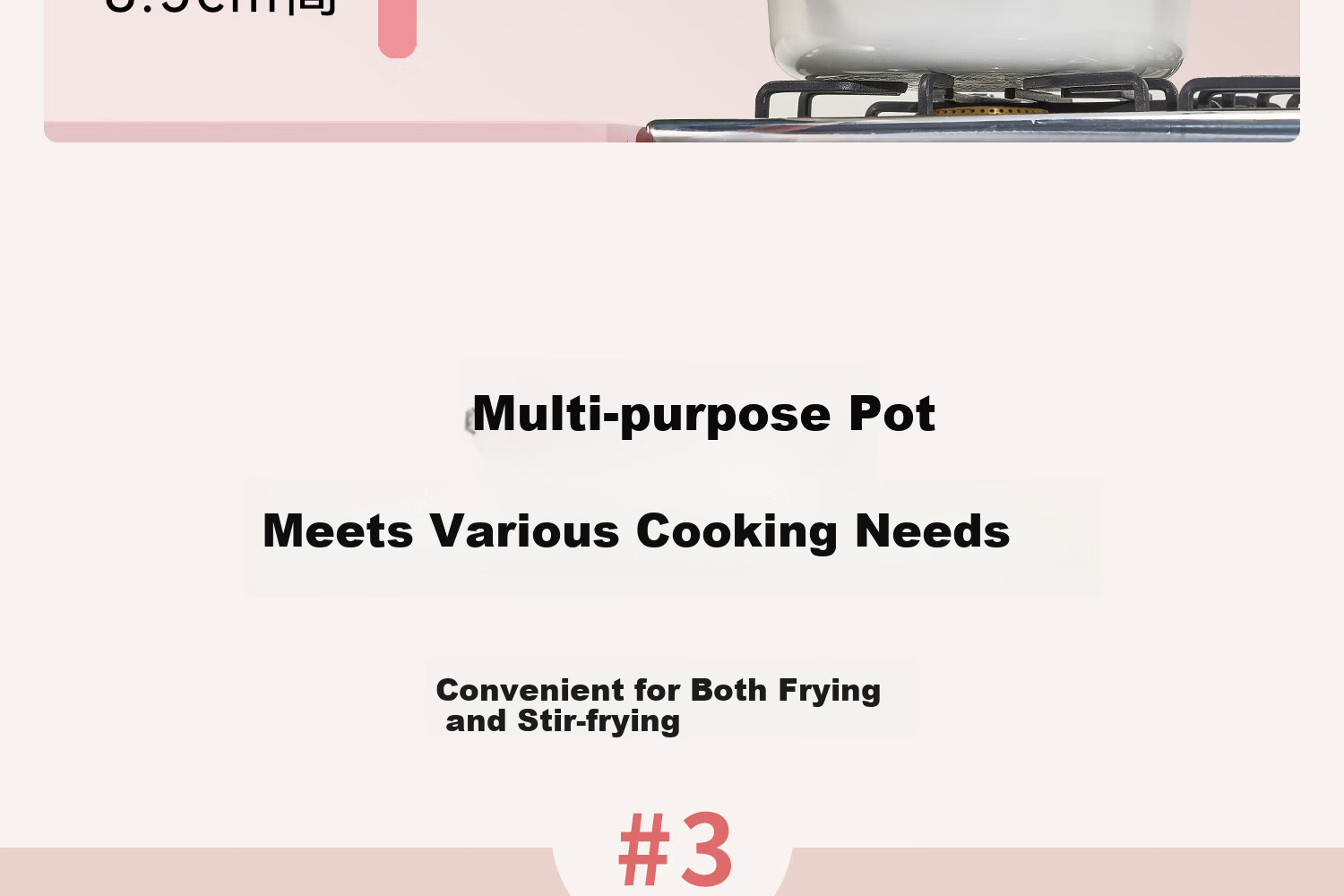 Carote Ceramic Non-Stick Frying Pan Wok 32cm, Household Induction Gas Stove Compatible, Fluorine-Free Coating 11