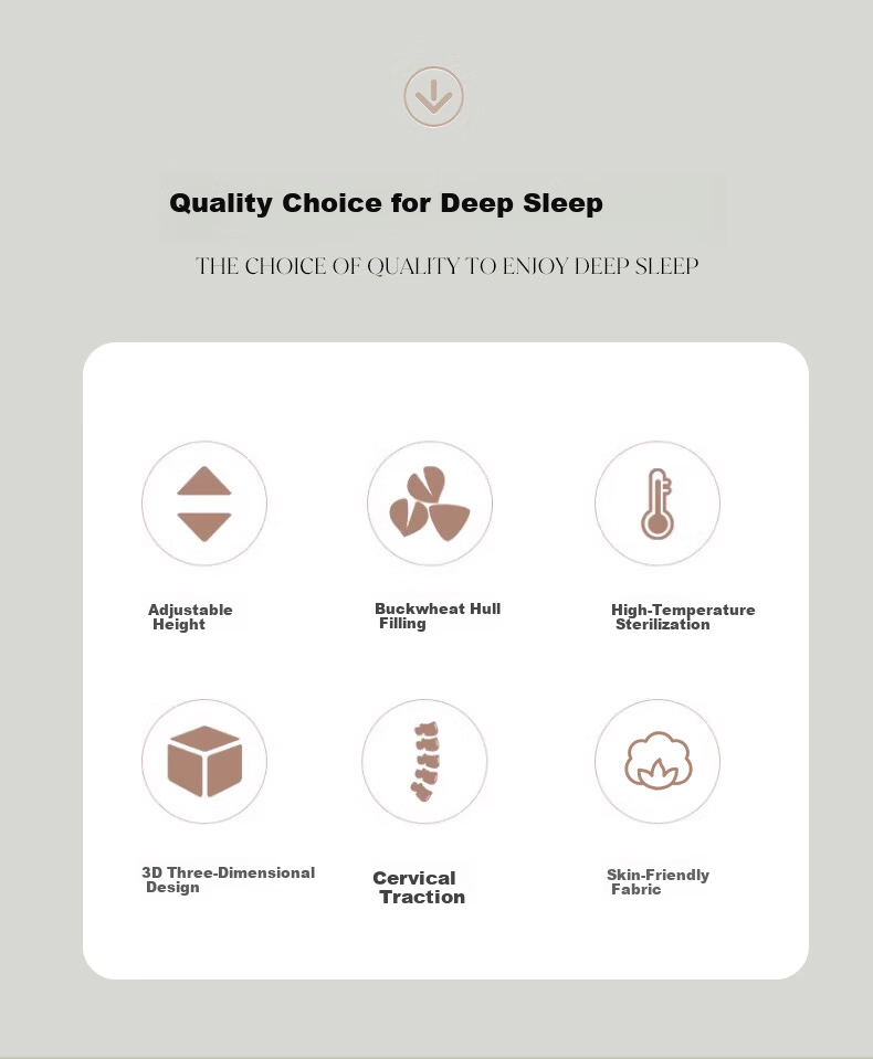 Yu Zhaolin Buckwheat Pillow Neck Support Pillow Sleep Cervical Spondylosis Special Adult Deep Sleep Large Pure Buckwheat Cervical Pillow 2