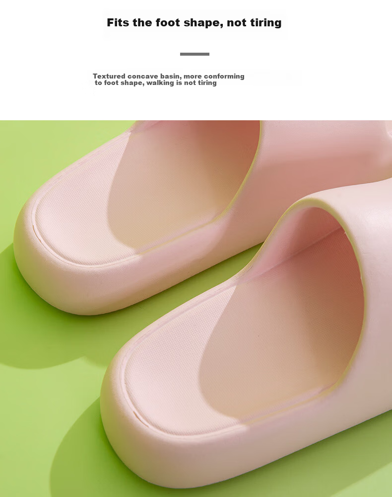 XGGC Summer Kids Slip-On Sandals Parent-Child Indoor Home Thick Sole Non-Slip Bath Boys Girls Outdoor Yellow Size 38-39 6