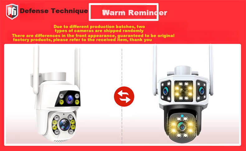 Fangshu 4G Outdoor Camera Lifetime Data-Free Wireless Home Security Monitor No WiFi Needed Remote Mobile Control 360° Panoramic No Blind Spot Night Vision Network-Free Rural Use 1