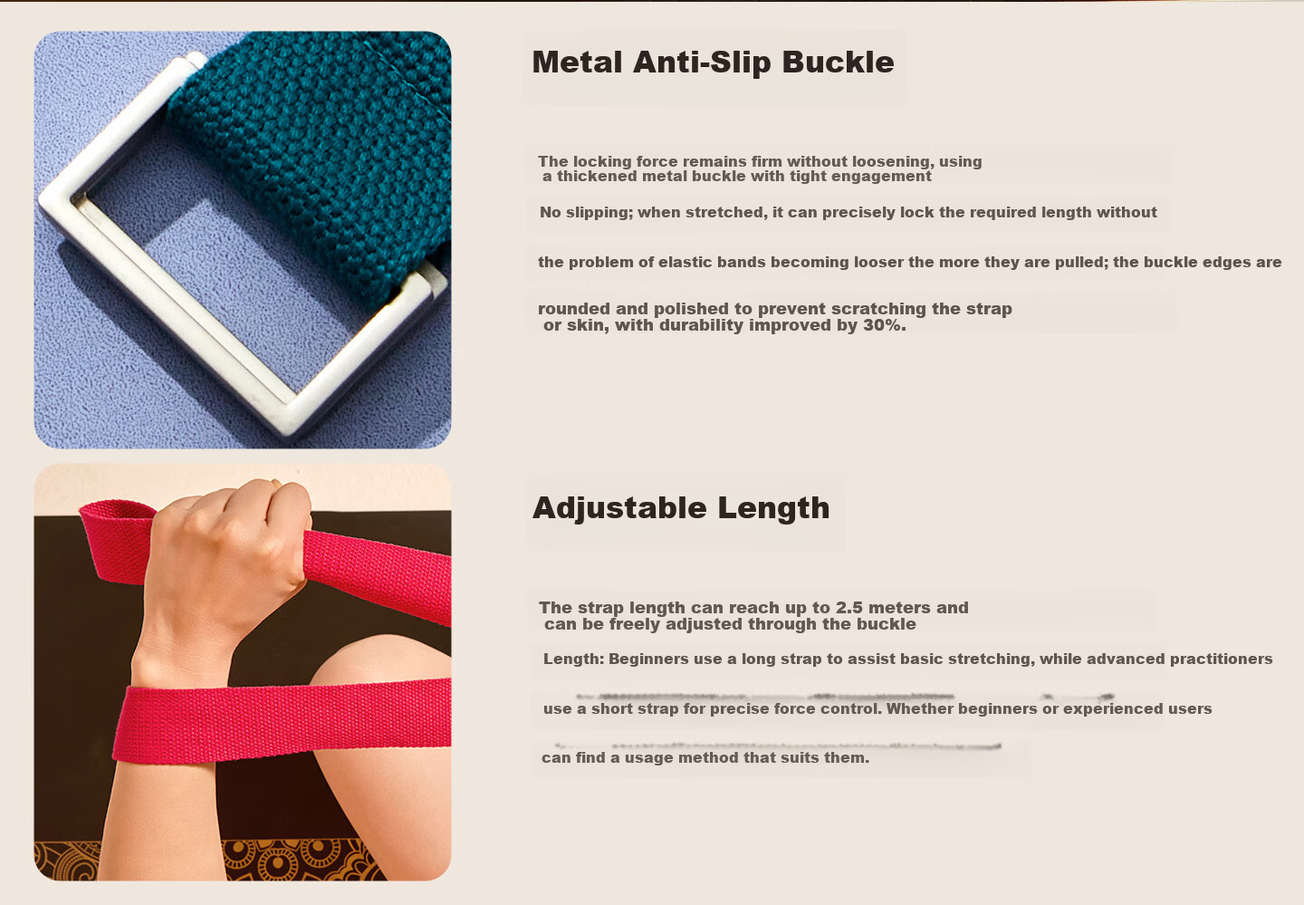 Hatha Yoga Stretch Strap Resistance Band Fitness Strength Training Aid Aerial Yoga Equipment Yoga Stretching Strap 5