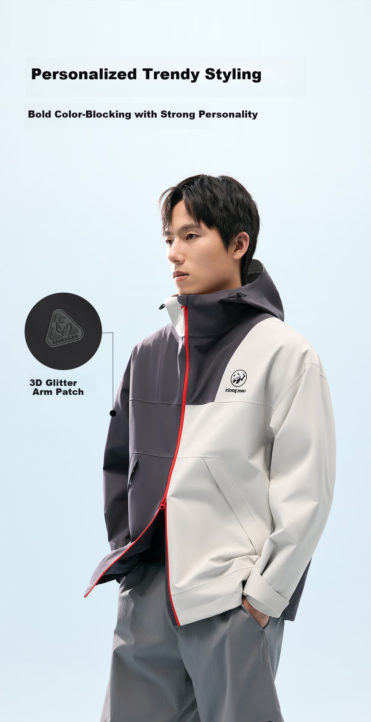 Panda Liu Yifei Style [Play Wild 2.0] Fluorine-Free Windproof Waterproof Durable Jacket for Men and Women Spring Summer B061 11