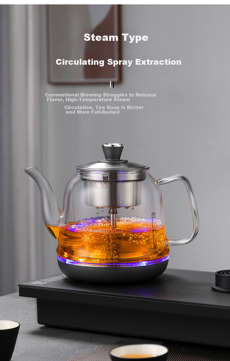 OUMETE Fully Automatic Water-Refilling Electric Kettle, Built-In Tea Table, Water-Heating Kettle, Handle Water-Refilling, Tea Brewing And Water Heating All-In Machine, 316L Insulated Tea Steeping Pot OMT-JS1927 7