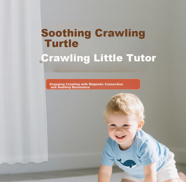 Aojia Baby Toy Crawling and Head Lifting Training 0-6 Months Learning to Crawl Guide for Children 0-1 Year Old Infant Large Turtle 1