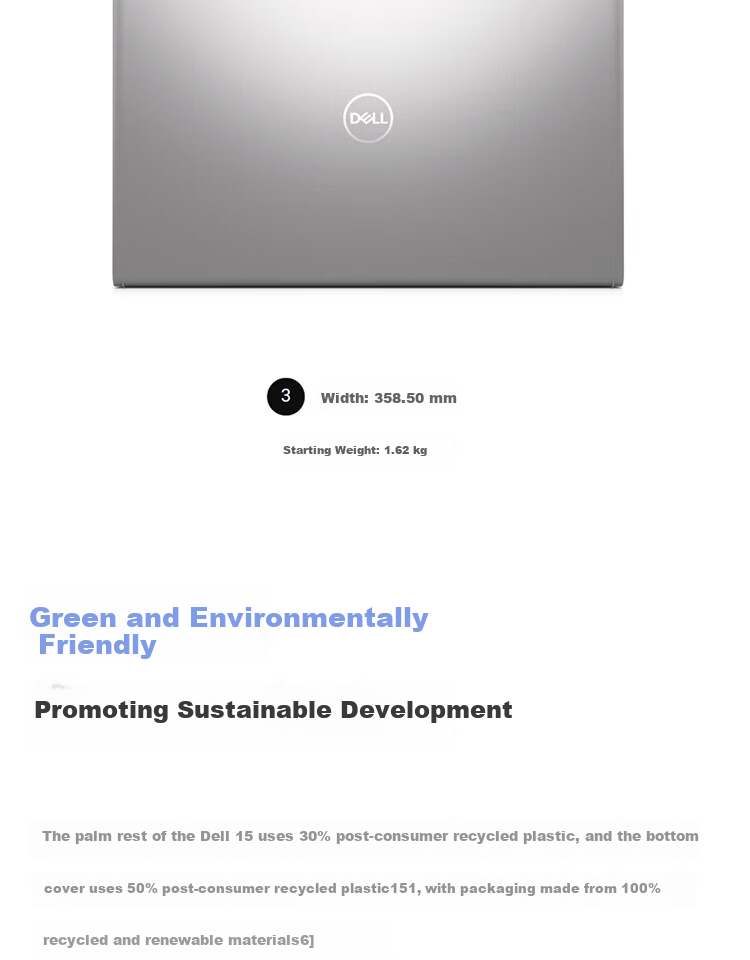 Dell Inspiron 15 3530 Laptop DC15250 Upgrade 15.6" Intel Core i5/8GB/512GB 15