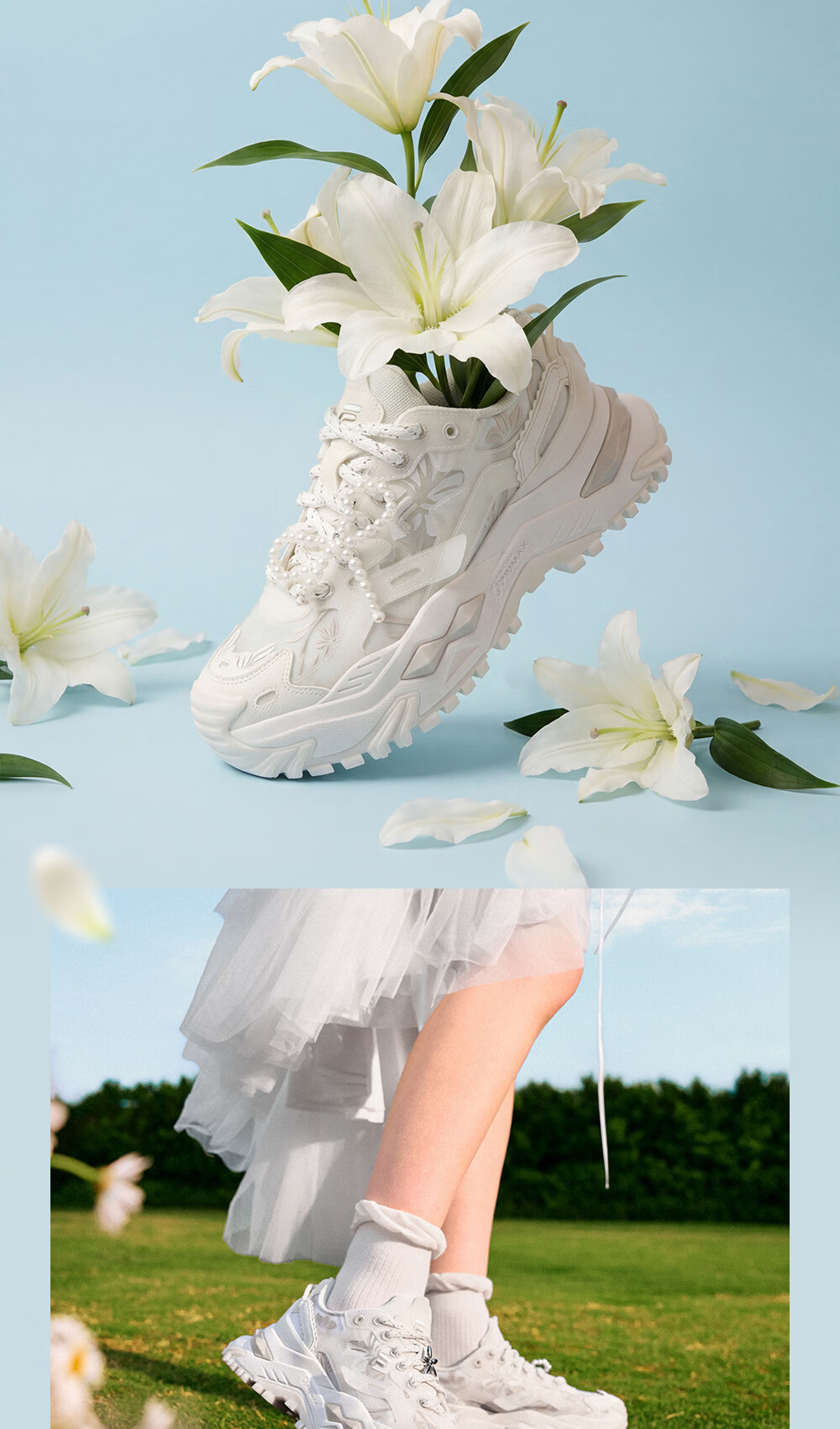 FILAFUSION Fila Trendy Hard Candy Garden Bloom Dad Shoes 26 Summer New Thick Sole Height Increasing Casual Shoes 5