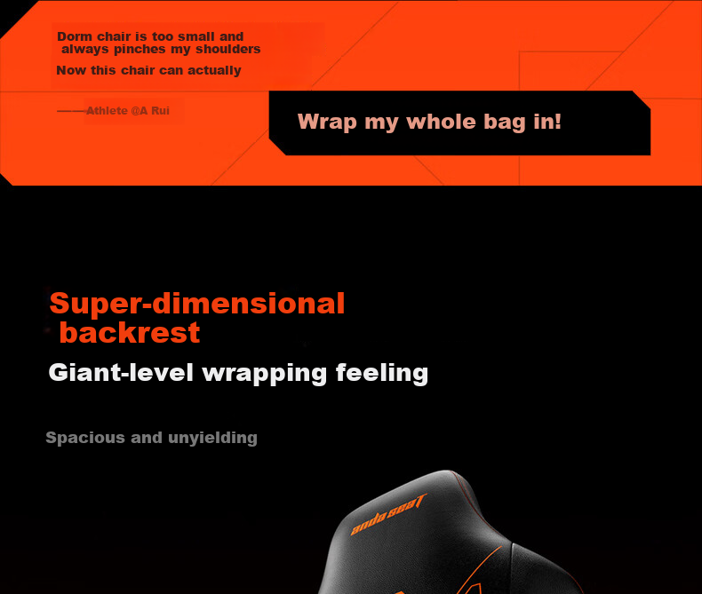 AndaseaT Anderset Gaming Chair Computer Chair Tiger Head Chair Ergonomic Office Chair War God Throne Mechanical Tiger Black 15