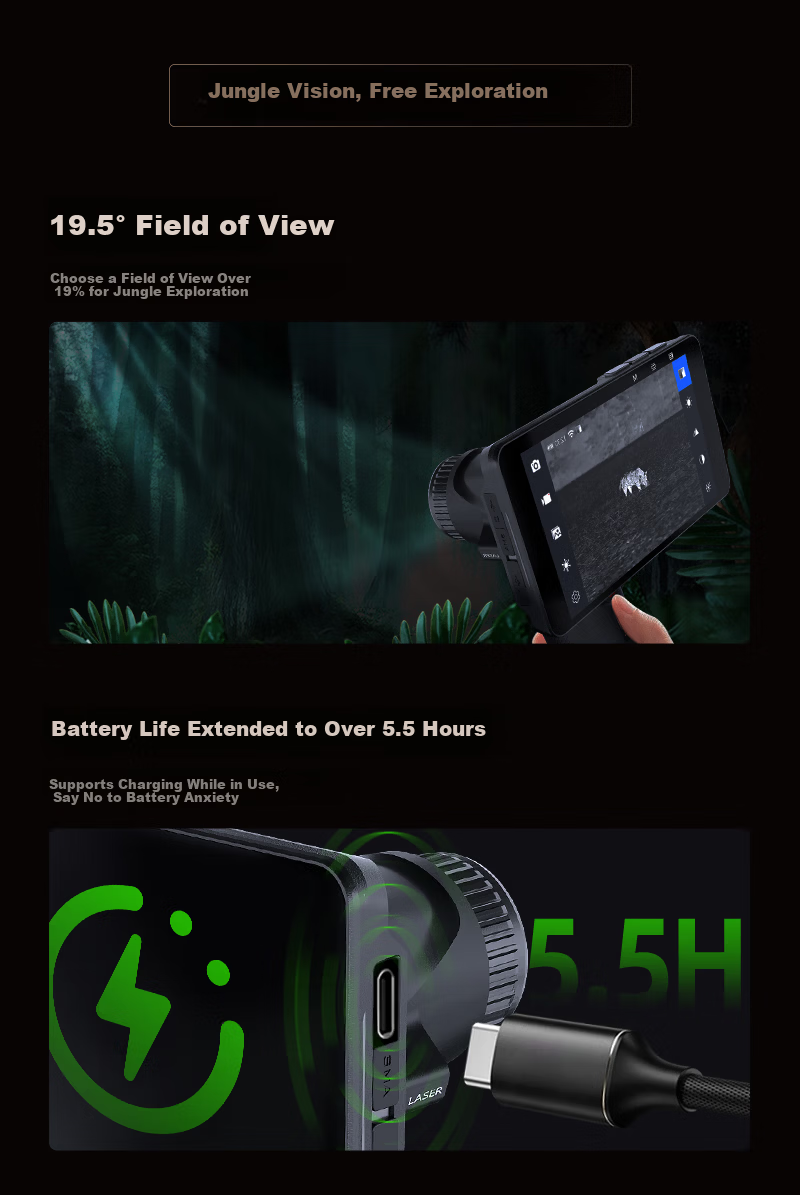 Inrui Destroyer XP09V2 Thermal Imaging Night Vision Device HD All-in-One Infrared Handheld Night Vision Outdoor Thermal Imager 7
