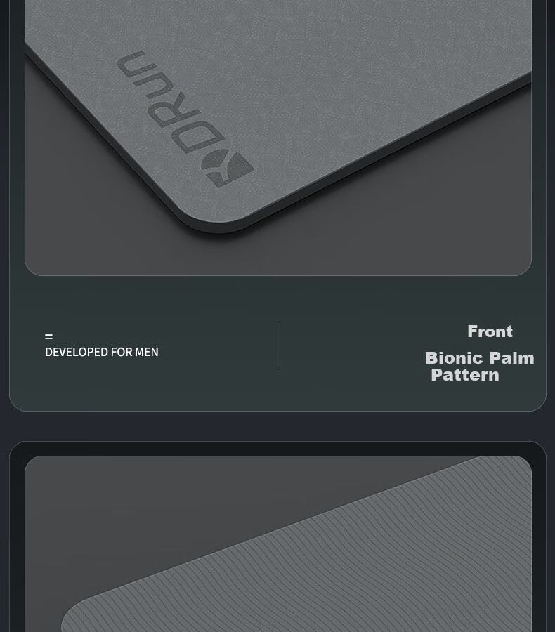Dianrun Rubber TPE Sit-Up Training Mat Assessment Pad, Sit-Up Mat for Exercise And Fitness, Gray, 6mm Thick, Jingcang Warehouse 11