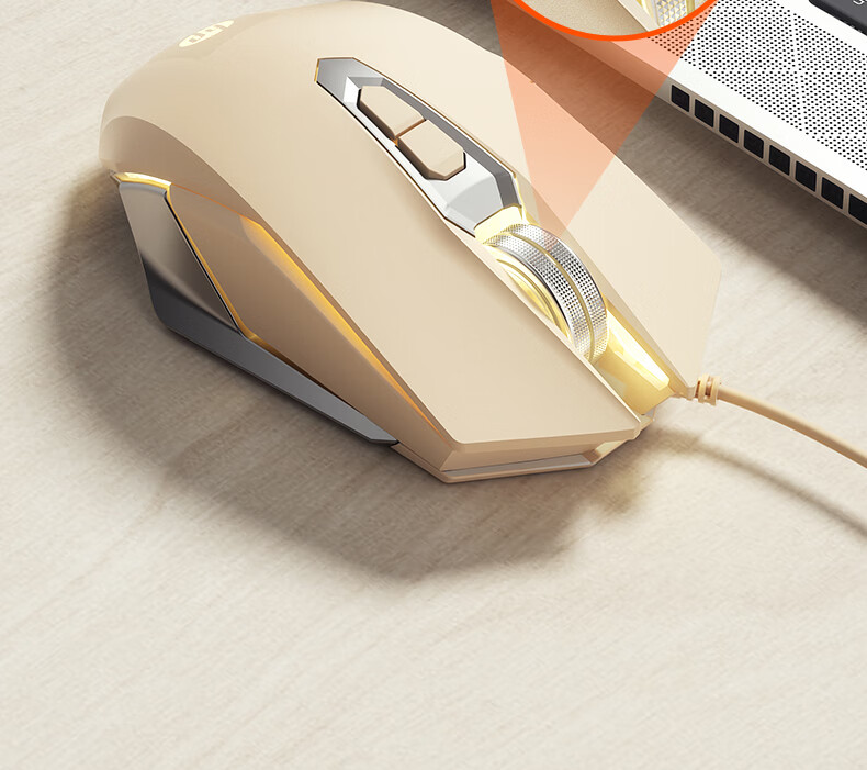 HP M220 Wired Gaming Mouse RGB Breathing Light 2400DPI Adjustable Ergonomic Mechanical Macro Programmable for Desktop Laptop PUBG LOL 7