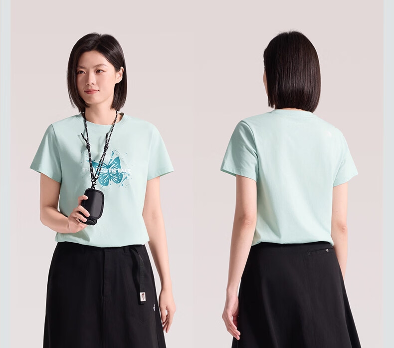 The North Face Women's Cotton-Feel Outdoor Sun Protection Moisture-Wicking Crew Neck Short Sleeve T-Shirt 8GX7 0UZ S 6