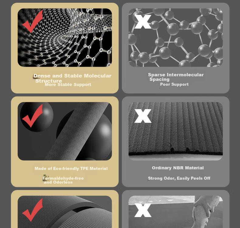 361° Men's TPE Yoga Mat Wolf Head Student Beginner Exercise Training Mat Extended and Widened 2