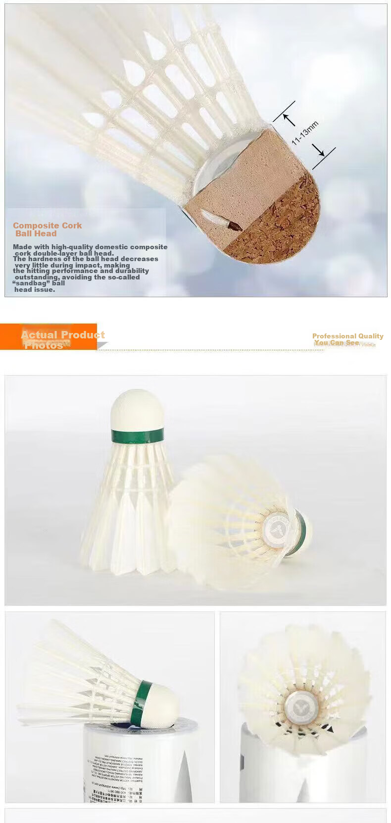 VICTOR Victory Badminton Shuttlecock Silver White No.5 Duck Feather Stable Flight Durable 12-Pack Speed 2 1