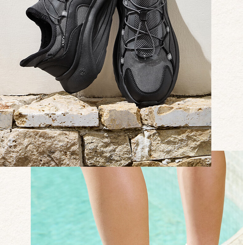 361° Men's Sports Shoes Tofu Shoes Spring Summer Breathable Thick Sole Comfortable Slip-On Casual Dad Shoes 672626704-3 24