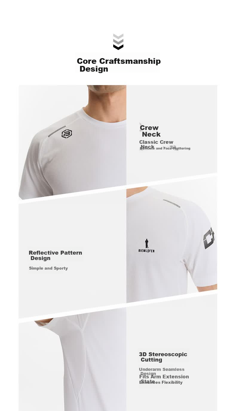 Biyinlefen Golf [UV Protection Quick-Dry] 2026 Spring New Men's Sports Casual Stretch Comfortable Breathable Skin-Friendly Crew Neck Short Sleeve T-Shirt 6