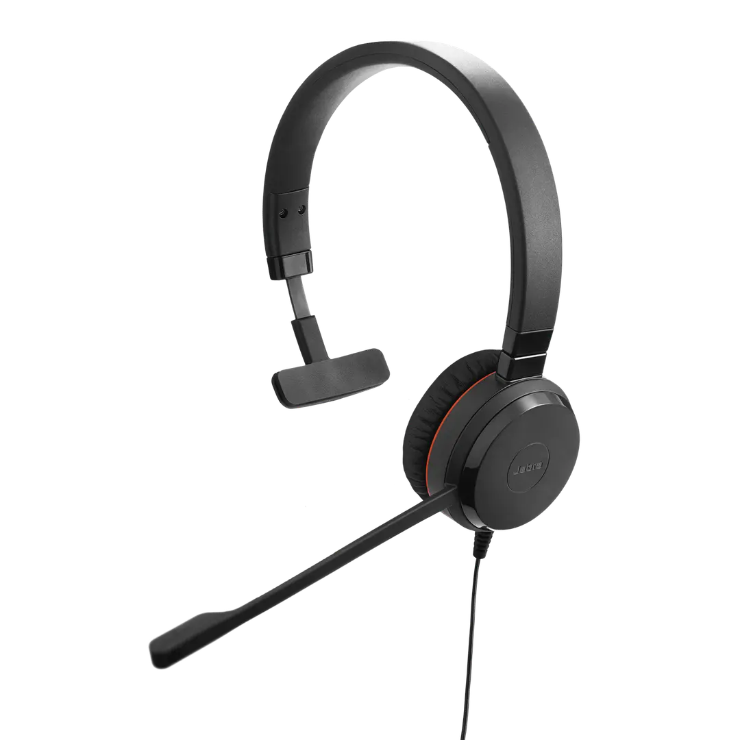Jabra Computer Office Conference Call Center Customer Service Telemarketing Specialized Headset Online Education Over-Ear Noise-Cancelling Single Earphone Evolve 30 II MS USB 3.5mm