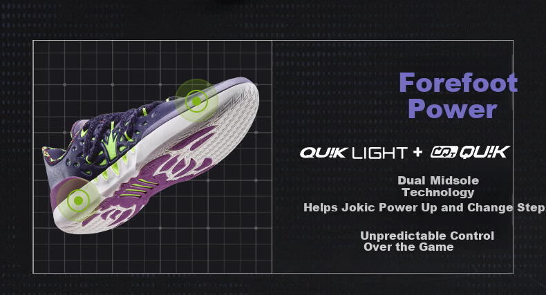 361° Basketball Shoes Joker 2 Nikola Jokic Second Generation Youth Indoor Training Sports Shoes Men 672621111-4 5