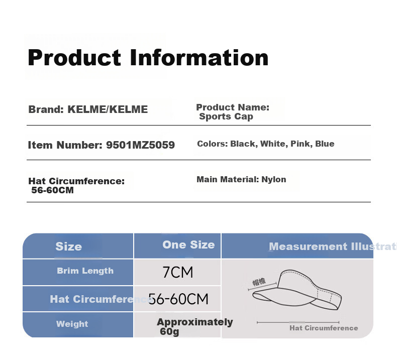 KELME Outdoor Sports Cap Summer Sun Protection Marathon Professional Running Baseball Cap Duckbill Cap 7