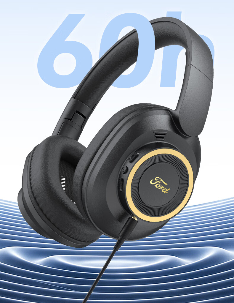 BUGANI BH05 Over-Ear Bluetooth Headphones Active Noise Cancelling Gaming Music Sports Headphones Long Battery Life Skin-Friendly Ear Cushions Black 12