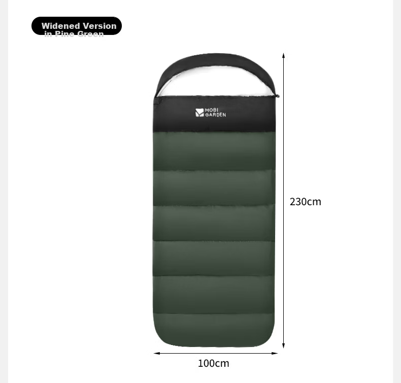 MOBIGARDEN Xiangyun Sleeping Bag 1.4 Outdoor Camping Connectable Single Warm Envelope Sleeping Bag NX25662007 Pine Green 23