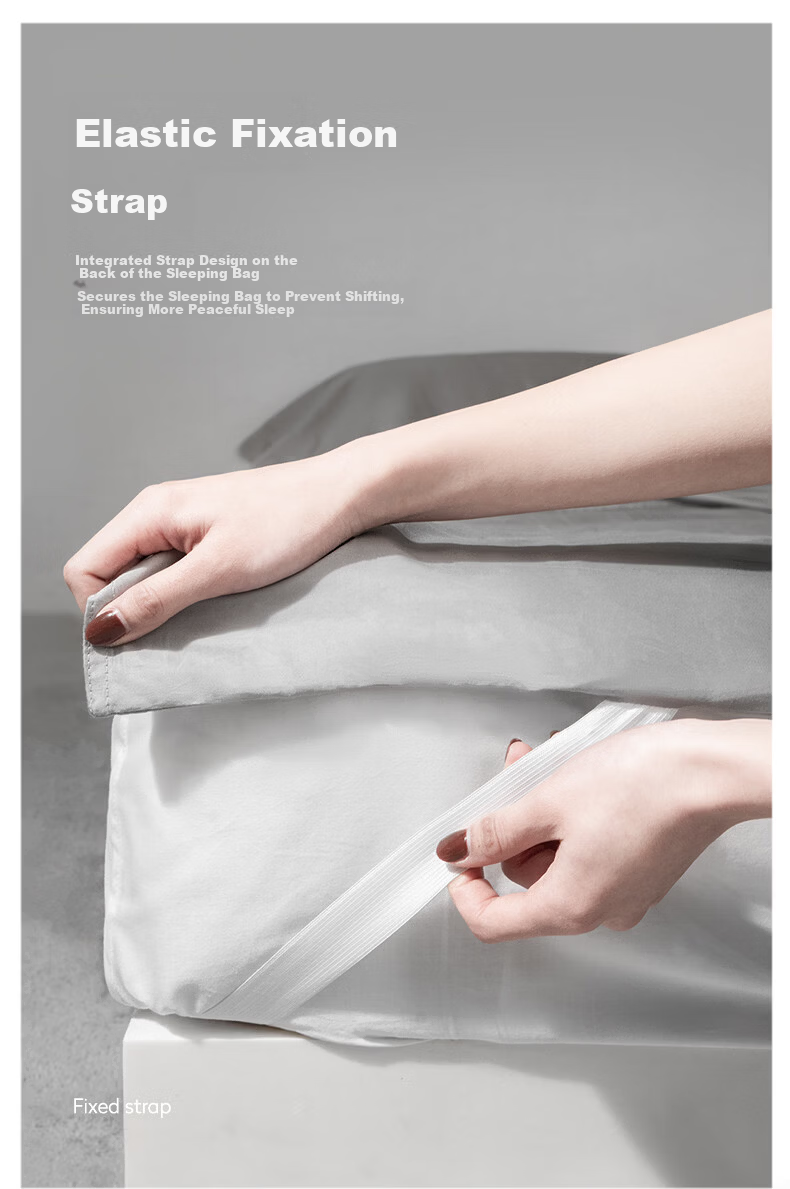 Pack All Hotel Anti-Dirt Sleeping Bag 100% Cotton Travel Skin-Friendly Portable Bed Sheet Duvet Cover 60S Sateen Cotton 210*120cm 6