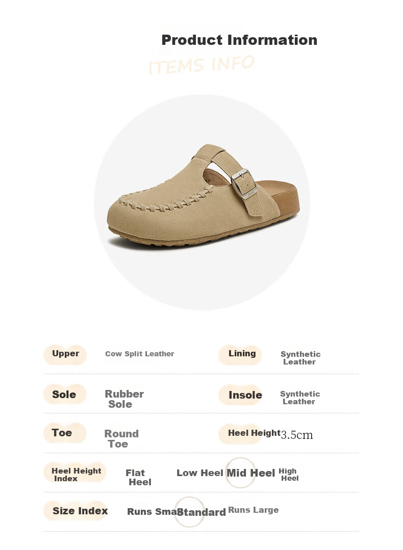 Bata Bata Women's Summer Cow Split Leather Comfortable Thick Sole Slip-On AUH07BH5 5