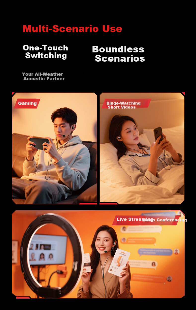 MICROKIA 2026 Latest In-Ear Wired Gaming Headset Delta Operation Computer FPS Microphone 2-in-1 HiFi High-Quality Sound Positional Audio PUBG 7
