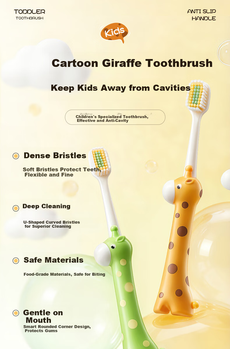 Korean Herbal Five-Grain Velvet Soft Bristle Children's Toothbrush for Ages 3-6-12, Anti-Cavity, Tooth Strengthening, Fresh Breath, Top Ten Famous Brands 5