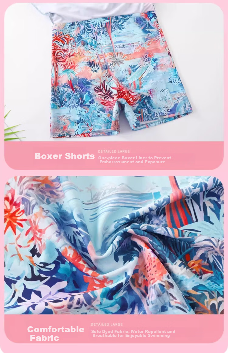 Xtep Women's Long Sleeve Swimsuit High-End Fashion Conservative Slimming One-Piece Skirt Style Plus Size Girl Tummy Control Hot Spring Vacation Swimwear 20