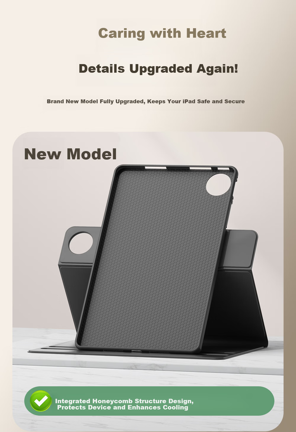 QBOSS Huawei MatePad 11.5 2026 Case, 11.5-inch New Rotatable Shockproof Soft Slim Simple Obsidian Black Tablet Cover 2