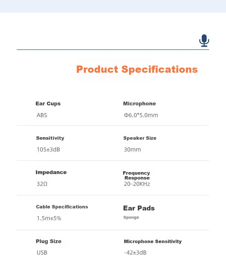 EZHK Customer Service Headset Over-Ear Noise-Cancelling Microphone USB 2-in-1 Desktop Computer Headphones 13