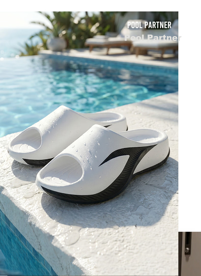 Zhunzhe Sky 3 Men's Sports Slippers Spring Summer Antibacterial Waterproof Non-Slip Soft Elastic Sandals Indoor Outdoor Beach Flip-Flops 11
