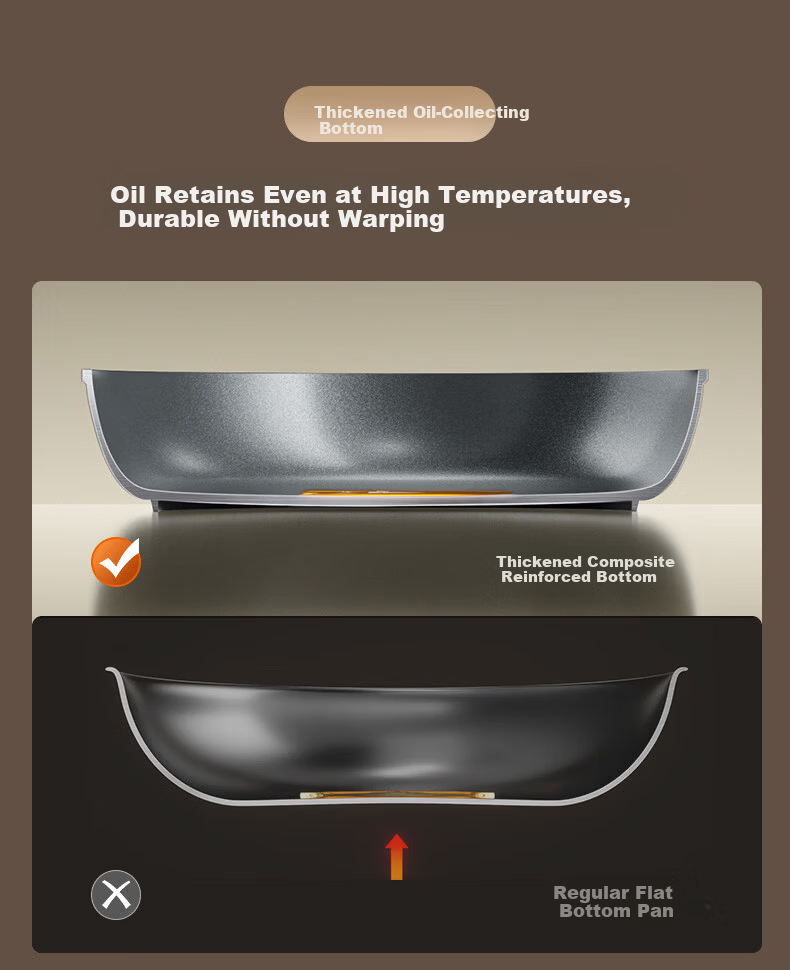 ASD Flat Frying Pan Non-stick Titanium Ceramic Coating 26cm Steak Egg Cooking Pan Compatible with Induction Cooker J1WJ 4