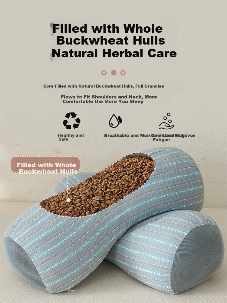 Yu Zhaolin Buckwheat Pillow Neck Support Pillow Sleep Cervical Spondylosis Special Adult Deep Sleep Large Pure Buckwheat Cervical Pillow 6