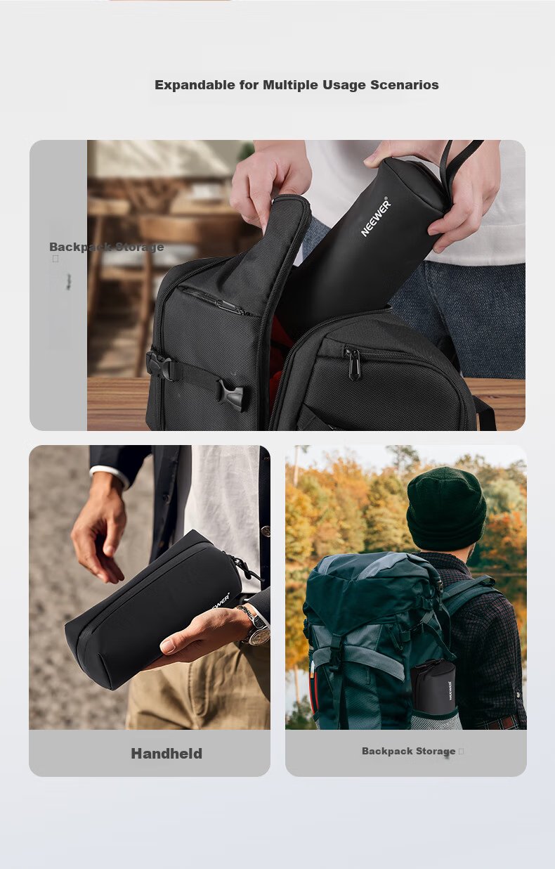 NEEWER Universal Storage Bag for DJI Pocket 3/4 Camera Case Protective Portable Handheld Travel Accessory Bag 7